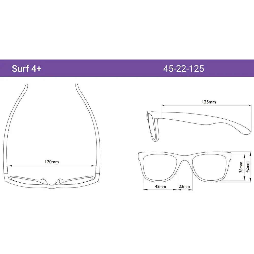 4SURSBL LENTES PARA NIO SURF STRONG BLUE MARCA REAL SHADES T. 4+