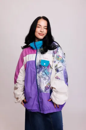 90's Klein Patterened Shell Jacket XL/XXL