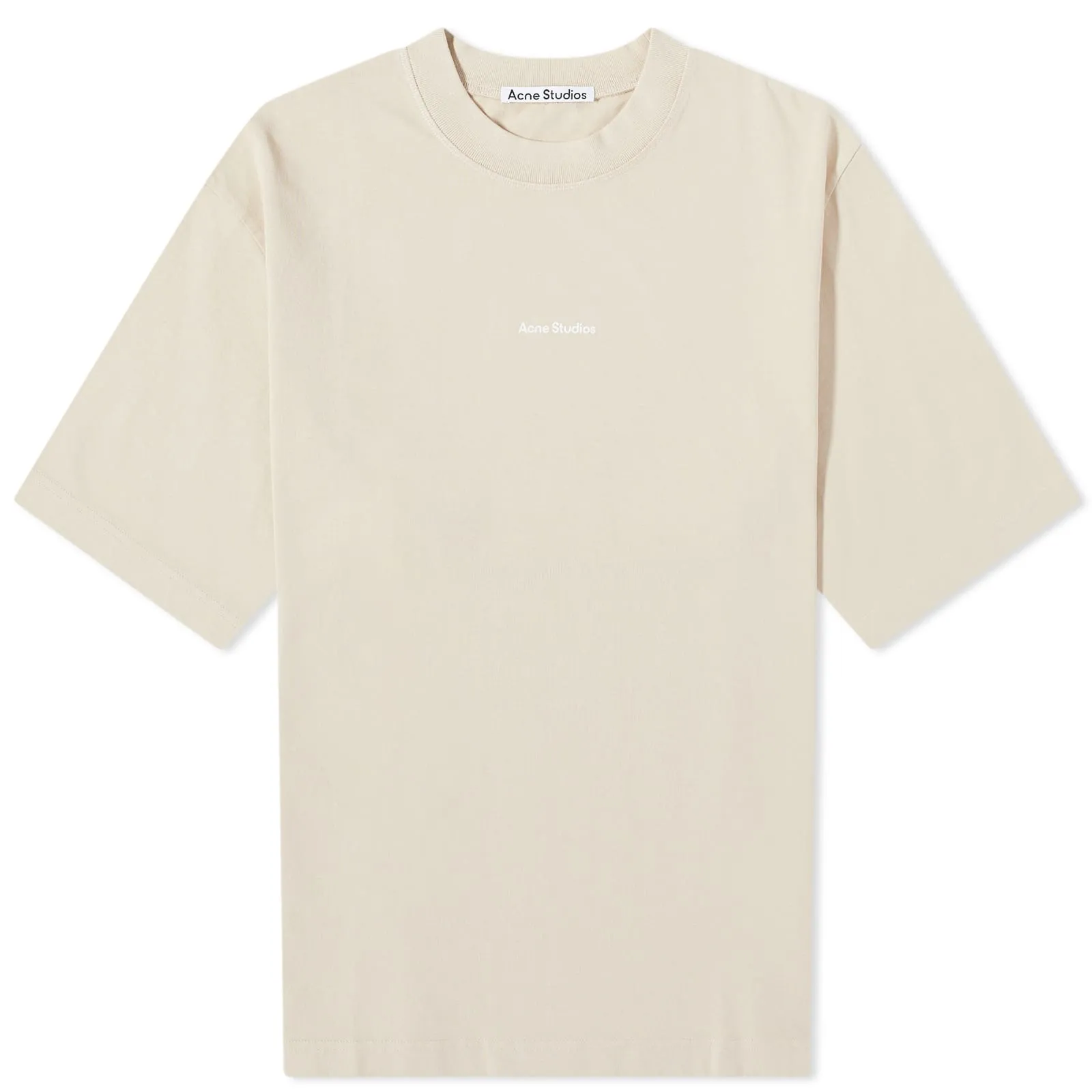 Acne Studios Extorr Stamp T-ShirtChampagne Beige