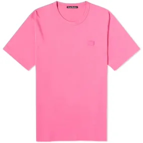 Acne Studios Nash Face T-ShirtBright Pink