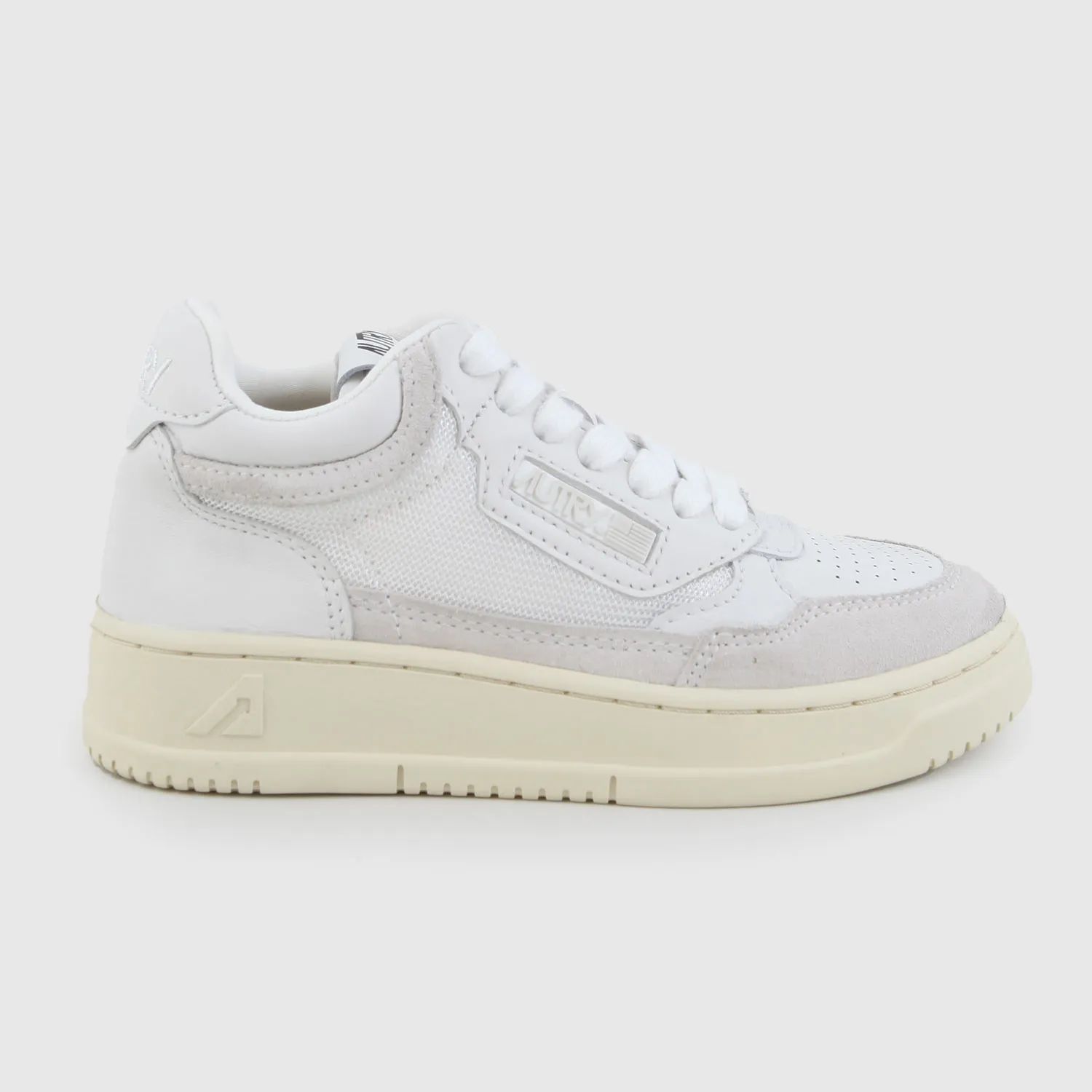 Autry White Mid Sneaker