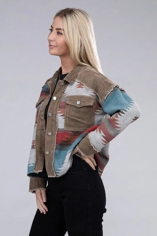 Aztec Print Jacket