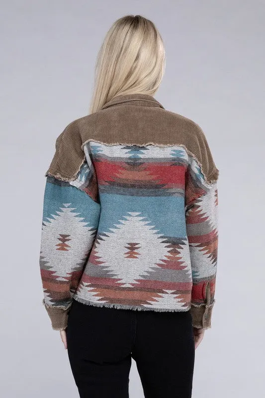 Aztec Print Jacket