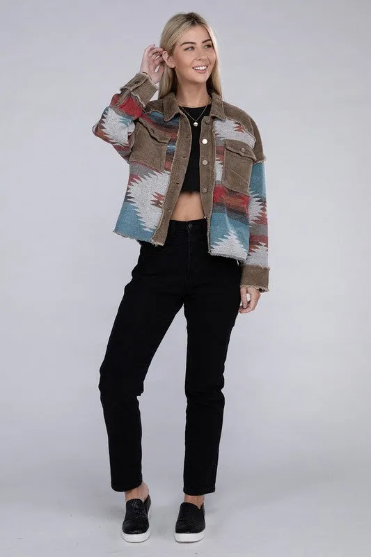 Aztec Print Jacket