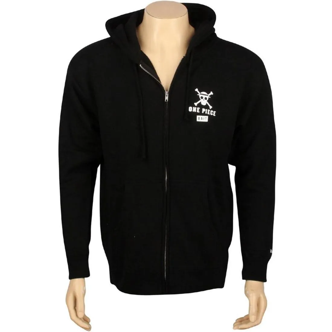 BAIT x One Piece Luffy Punch Zip Hoody (black / white)