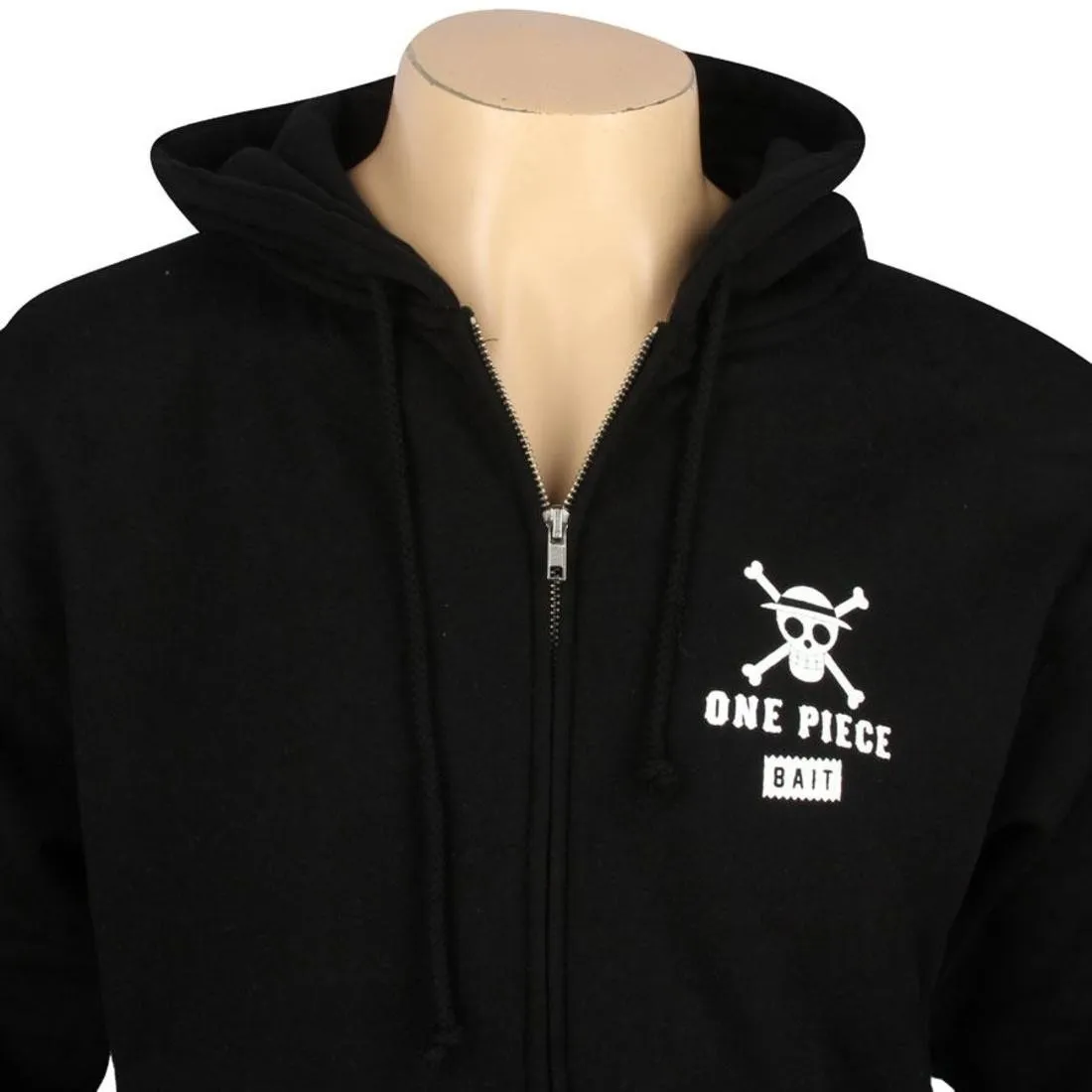 BAIT x One Piece Luffy Punch Zip Hoody (black / white)