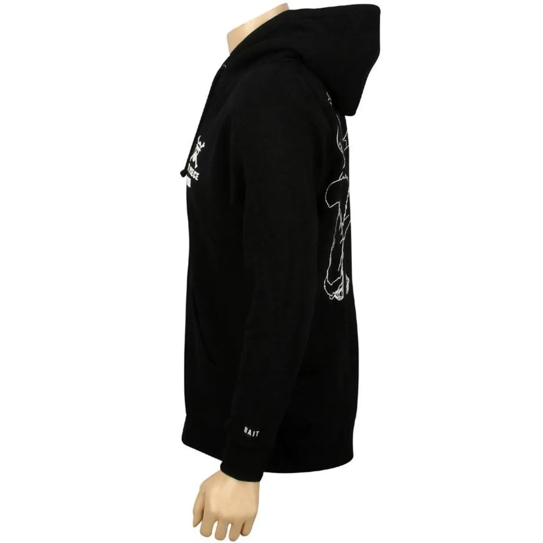 BAIT x One Piece Luffy Punch Zip Hoody (black / white)