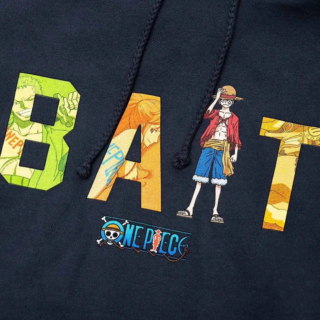 BAIT x One Piece Men BAIT Logo ft Luffy Hoody (navy)