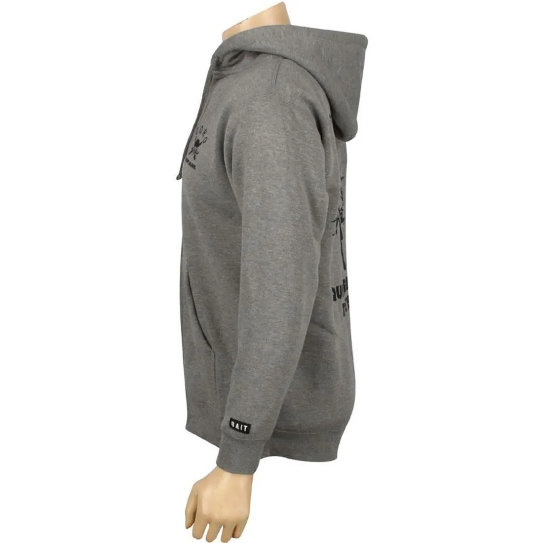 BAIT x One Piece Zoro Zip-Up Hoody (gunmetal heather)