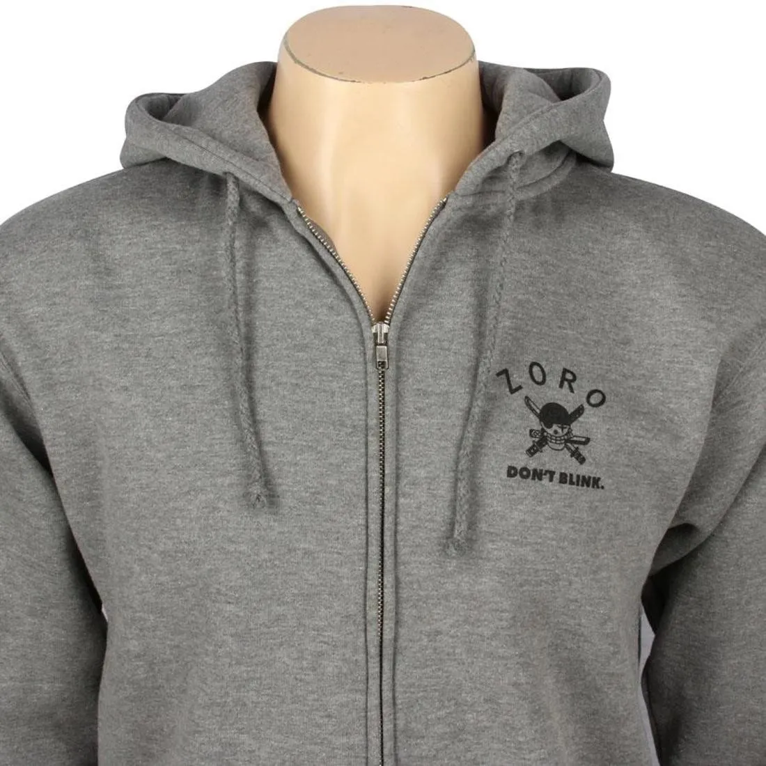 BAIT x One Piece Zoro Zip-Up Hoody (gunmetal heather)