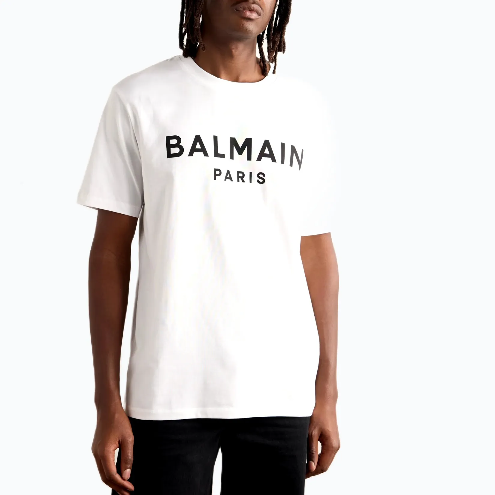 BALMAIN  |Cotton Short Sleeves Logo Luxury T-Shirts