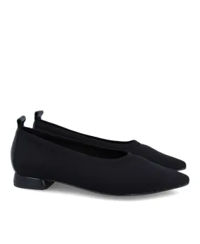 Barminton 10010 Black ballerina with low heel