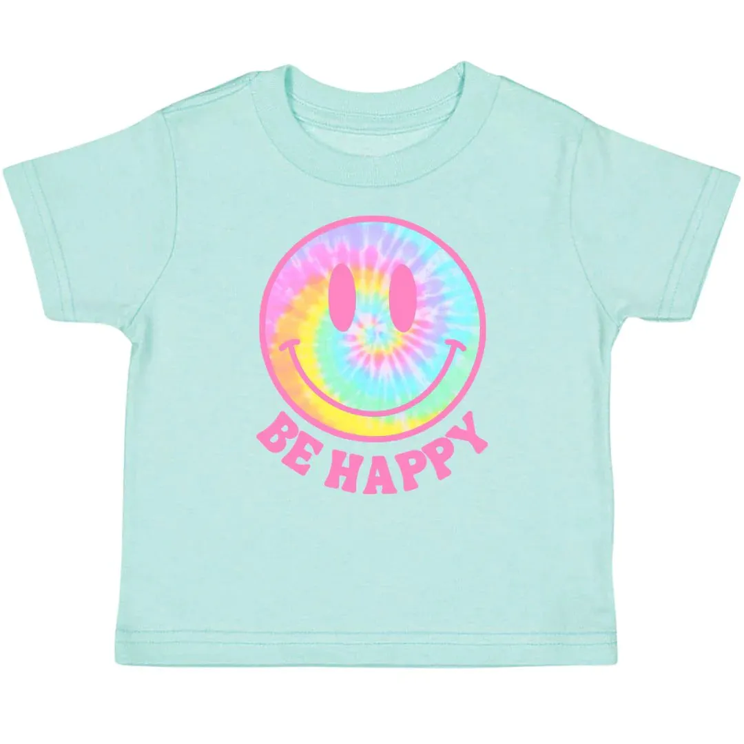 Be Happy T-Shirt- Aqua