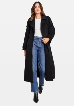 BEA WOOL COAT BLACK