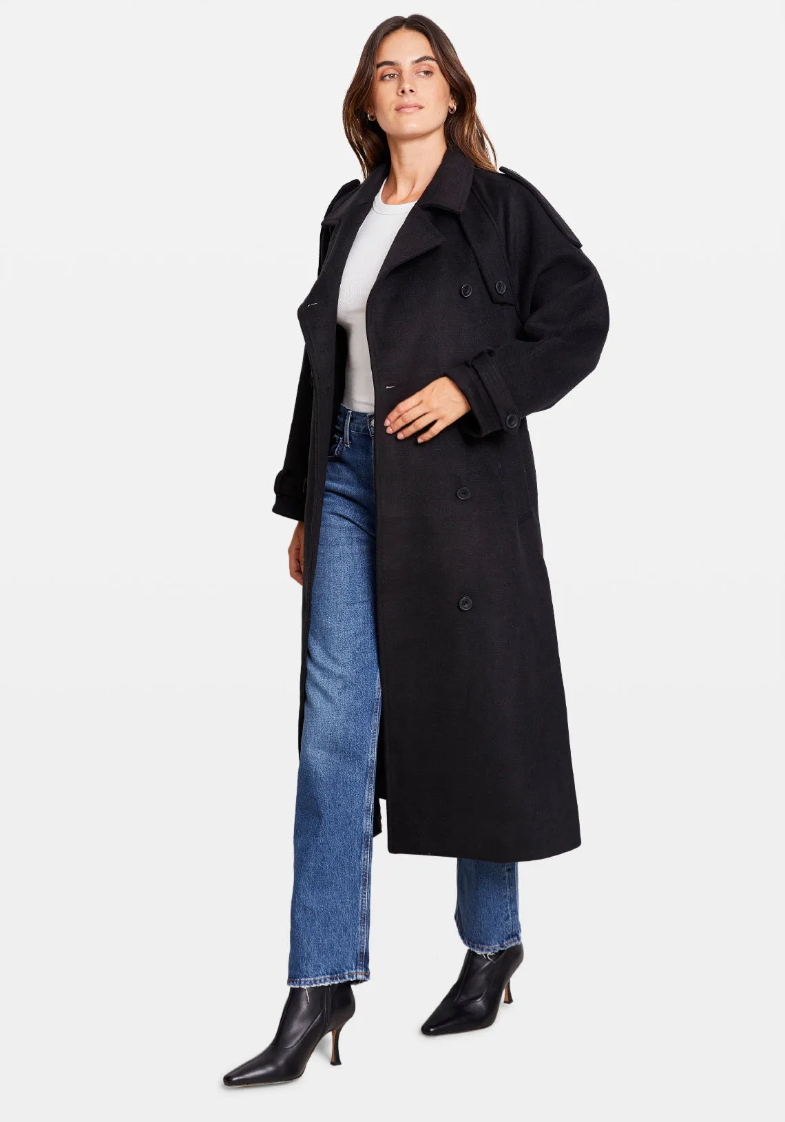 BEA WOOL COAT BLACK