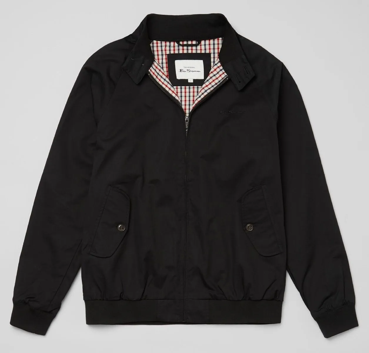 Ben Sherman Signature Casual Harrington Jacket Black