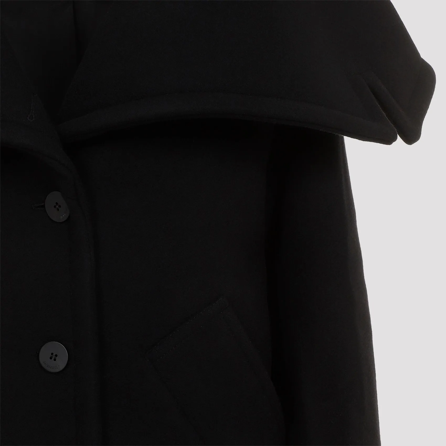 Black Virgin Wool Le Caban Caruso Coat