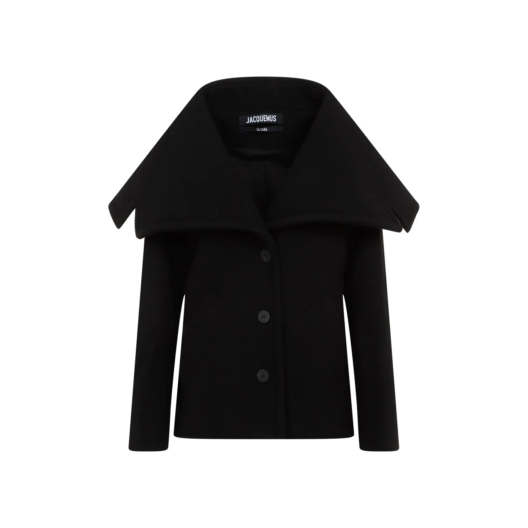 Black Virgin Wool Le Caban Caruso Coat