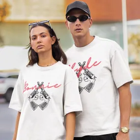 Bonnie And Clyde White Couple T-Shirts