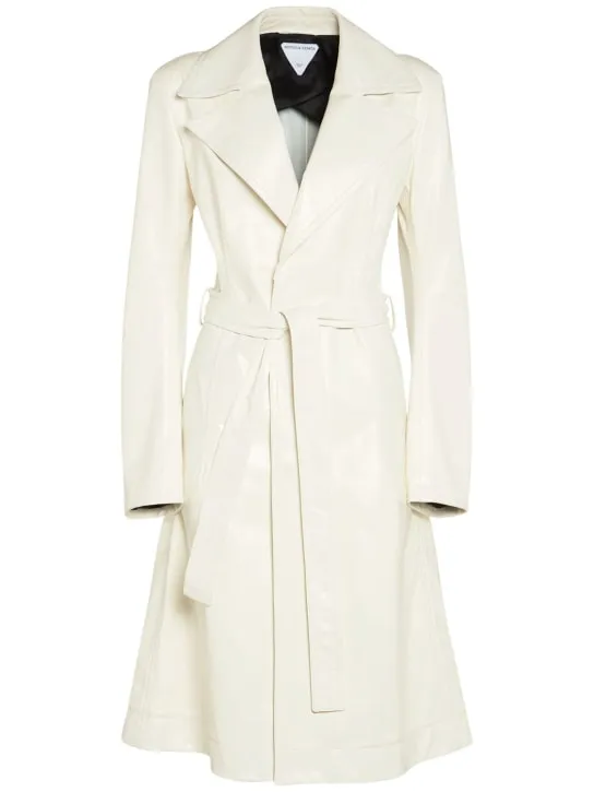 Bottega Veneta   Leather trench coat 