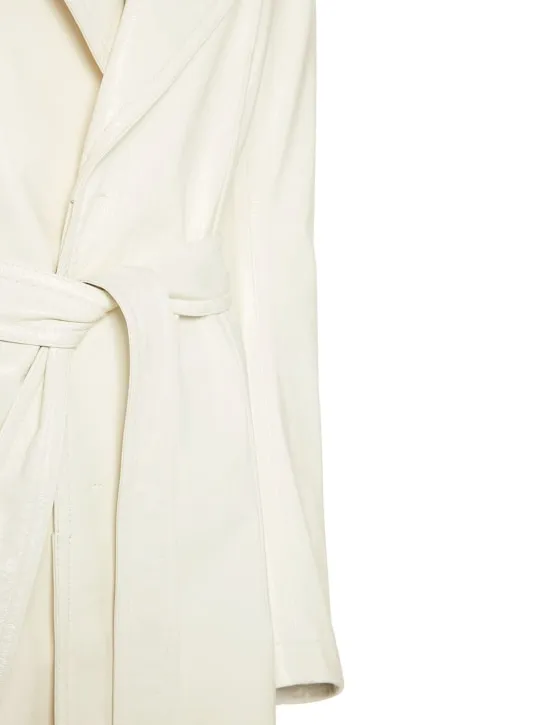 Bottega Veneta   Leather trench coat 