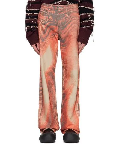 Camper Orange Distorted Jeans