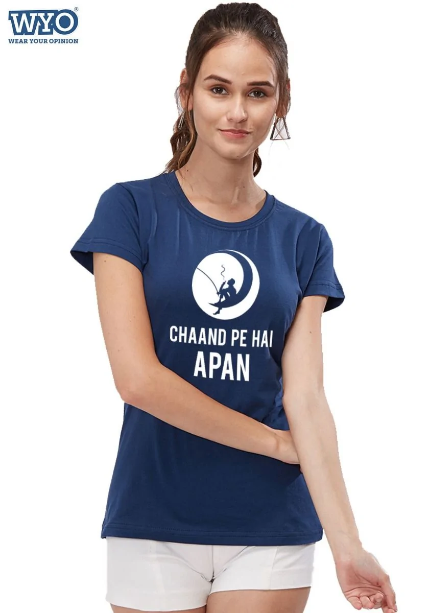 Chand Pe Hai Women Tshirt