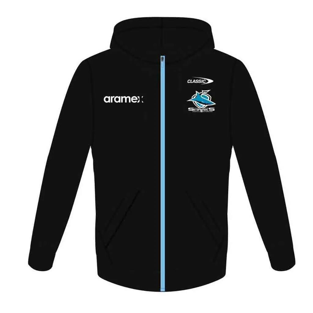 Cronulla Sharks 2024 Full Zip Fleece Hoodie Ladies