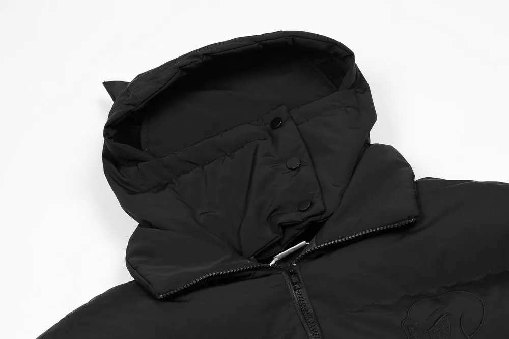 Devil Horn Hooded Puffer Jacket