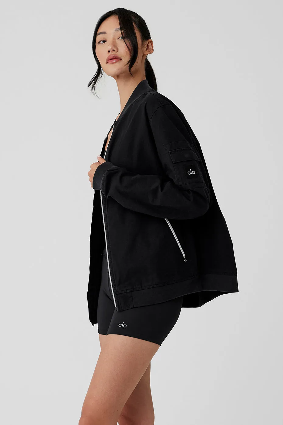 Division Ripstop Bomber Jacket - Black