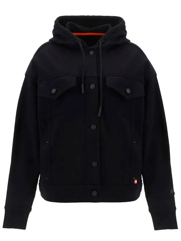 Dunes Trucker Hooded Jacket Black