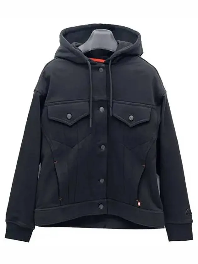 Dunes Trucker Hooded Jacket Black