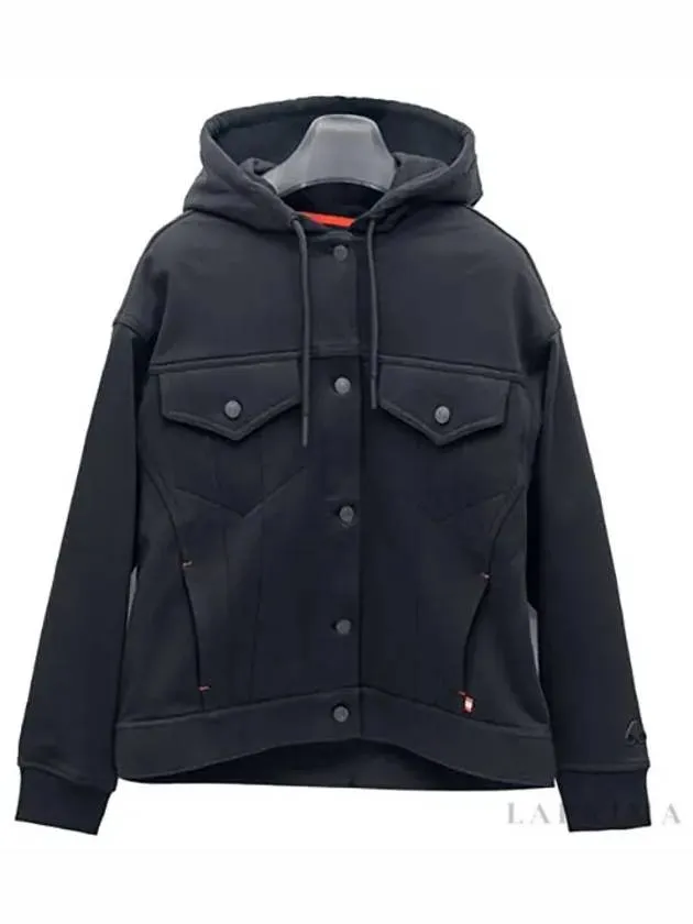 Dunes Trucker Hooded Jacket Black