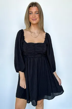 Easily Effortless Smocked Puff Sleeve Dress