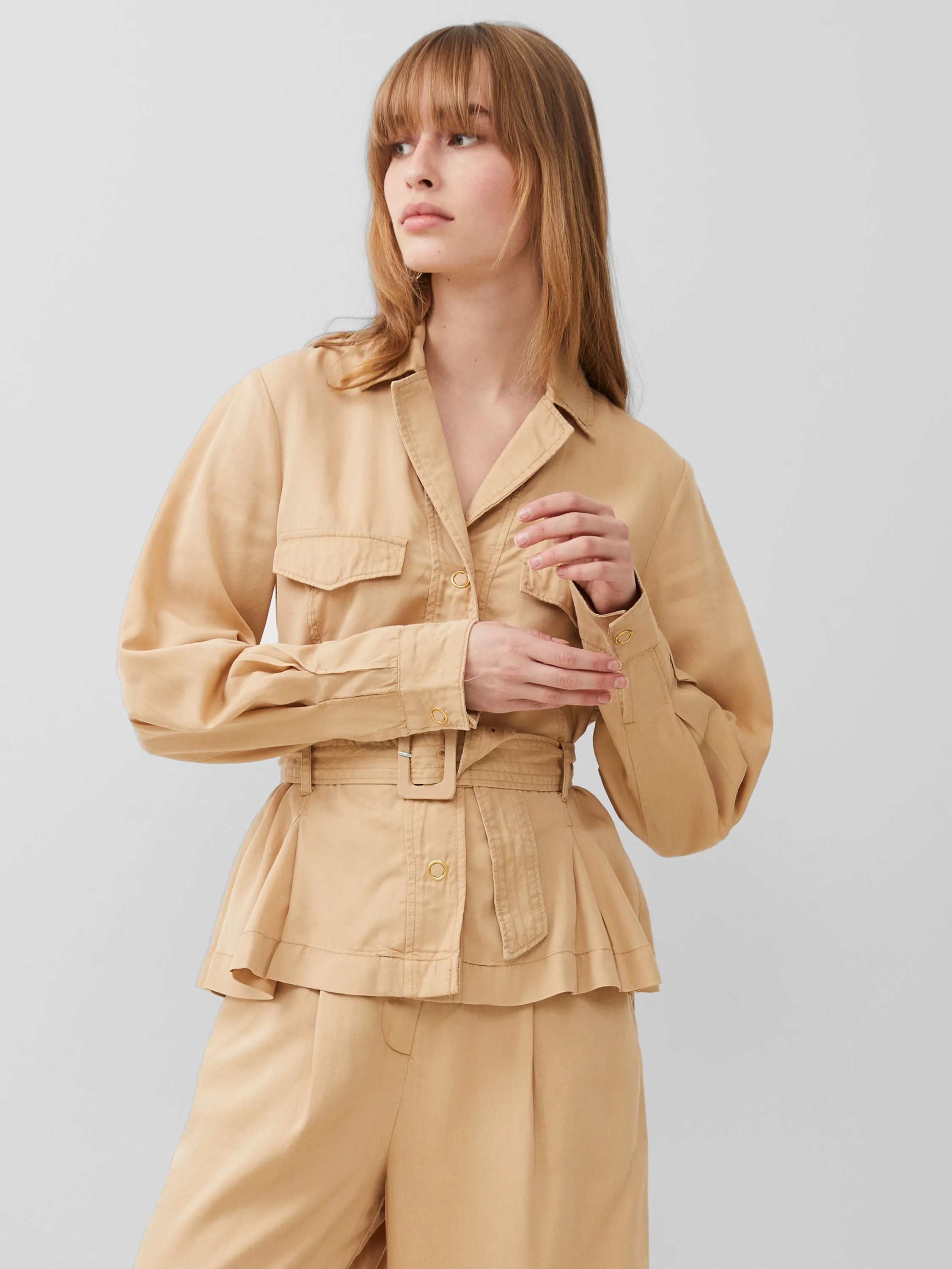 Elkie Twill Belted Jacket