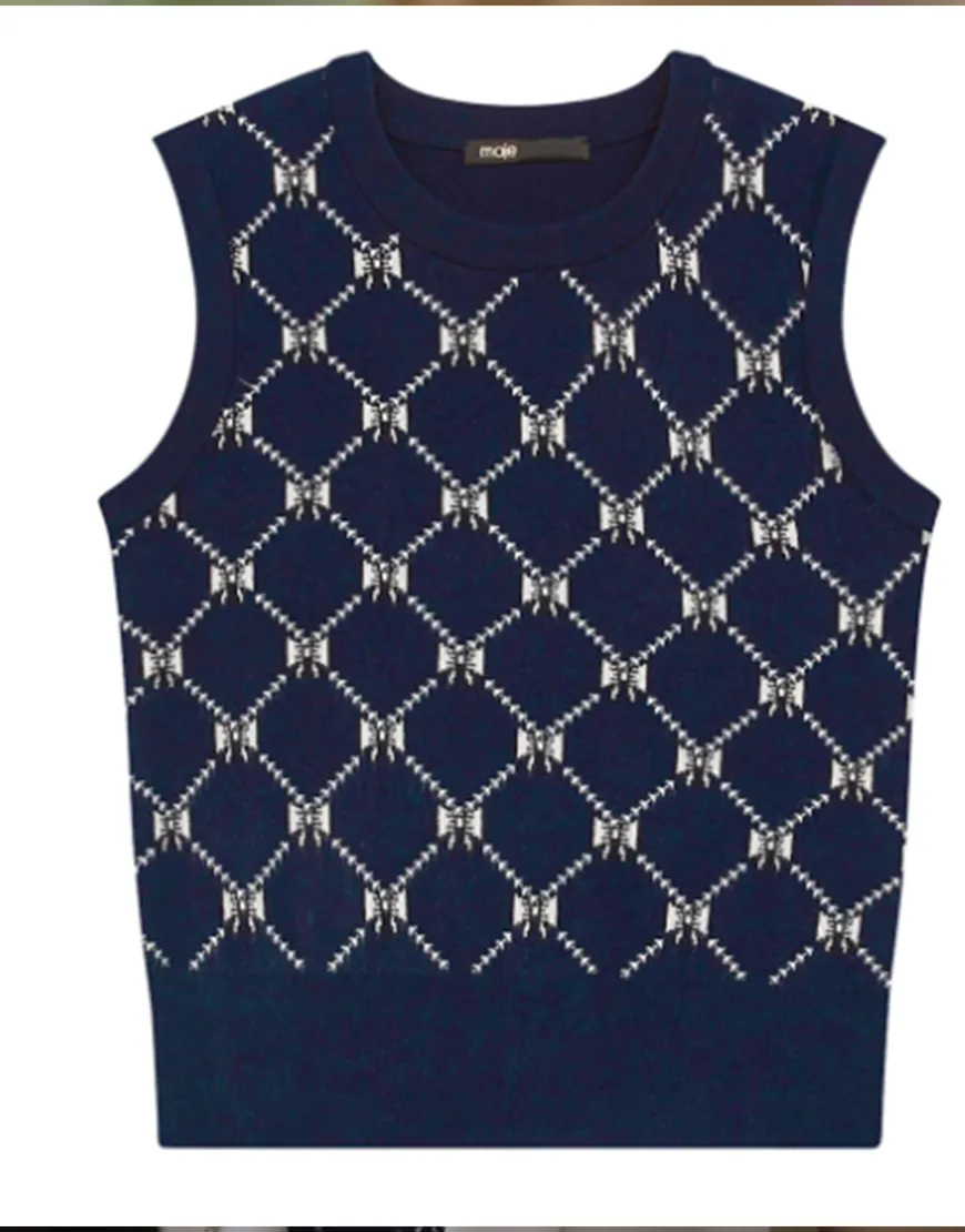 Emily In Paris S02 Lily Collins Sweater Vest | Ujackets