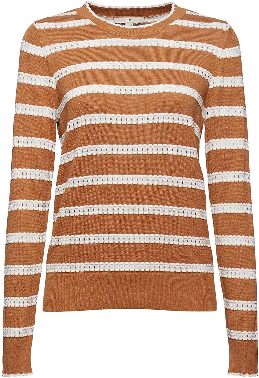 Esprit Cotton Mock Neck in Camel