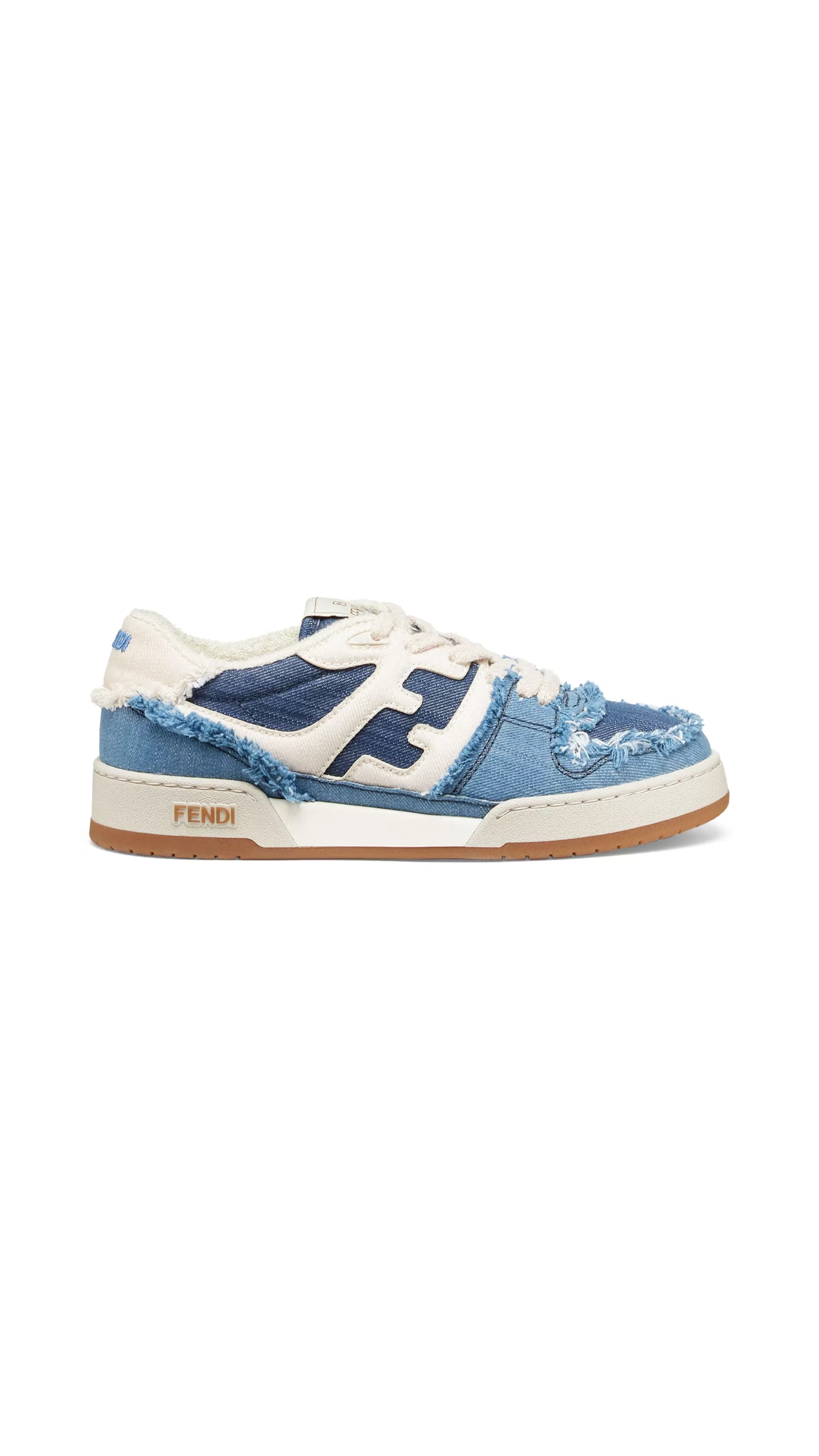 Fendi Match Sneakers in Denim - Blue