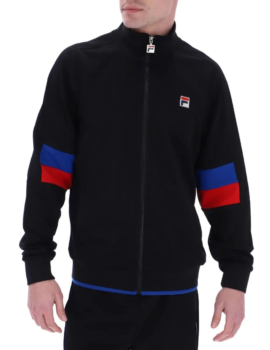 Fila Fischer Colour Blocked Track Jacket Black/Bright Blue