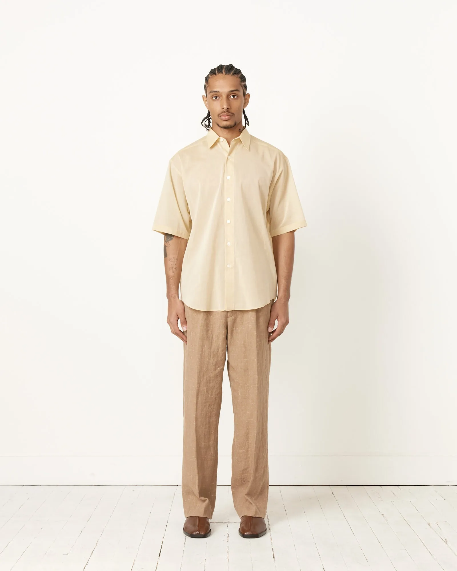 Finx Organdy Shirt in Light Yellow