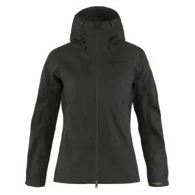 Fjallraven Womens Abisko Lite Trekking Jacket Dark Grey / Black