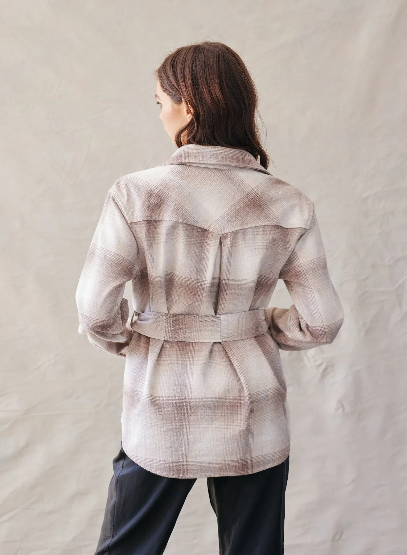 Flap Pocket Belted Jacket