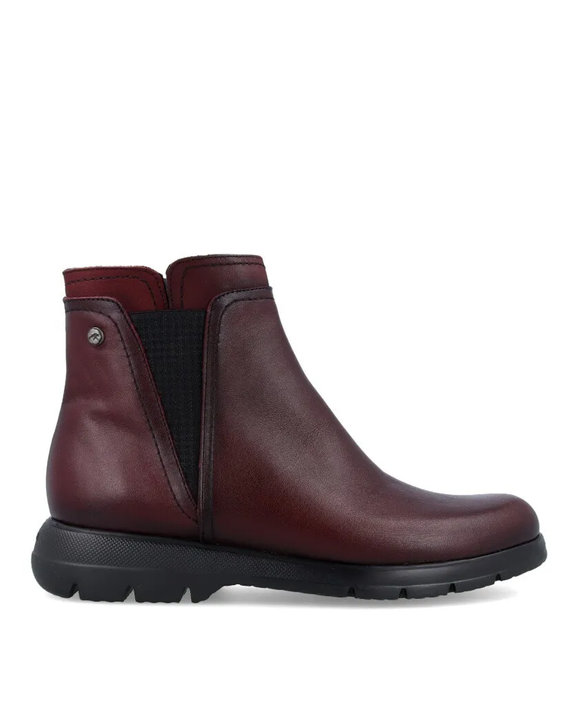 Fluchos Gladis F1791 burgundy ankle boots