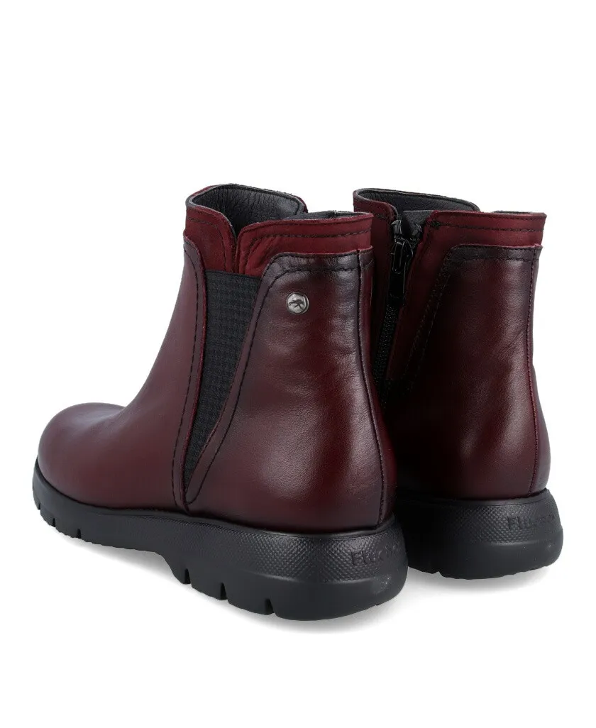 Fluchos Gladis F1791 burgundy ankle boots