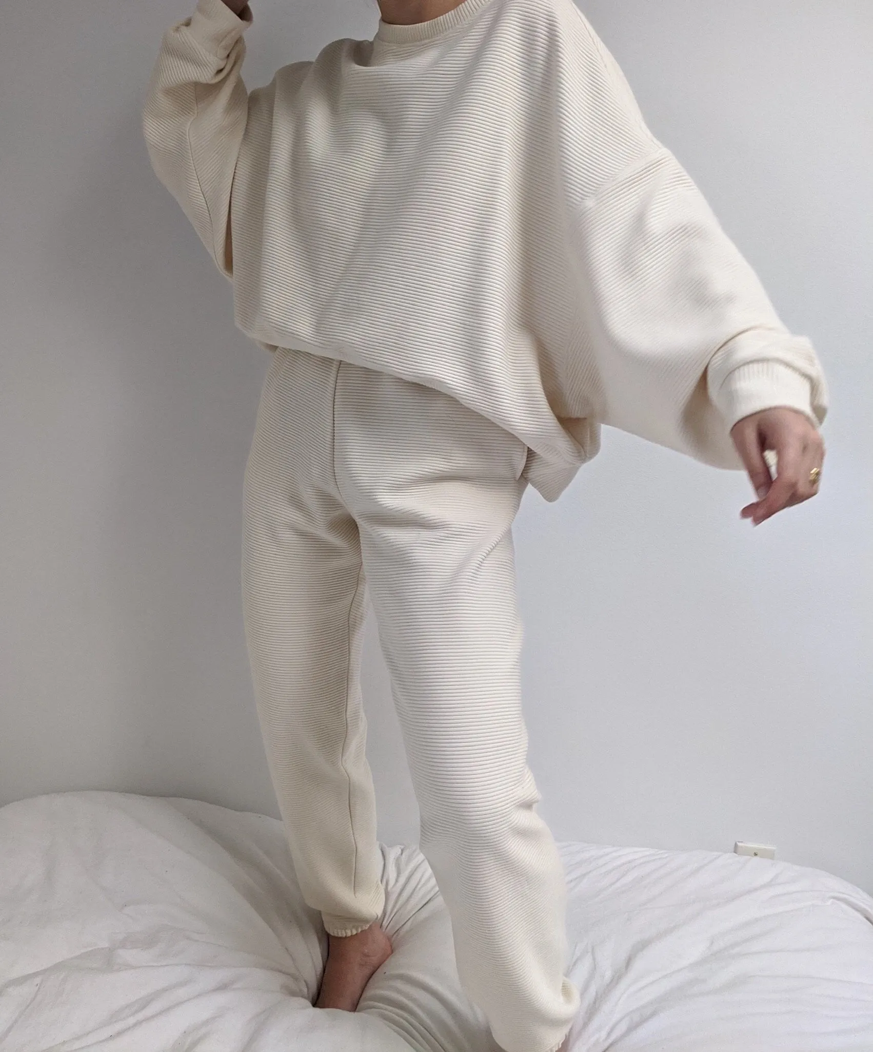 Franklin Rippled Cotton Sweatpant