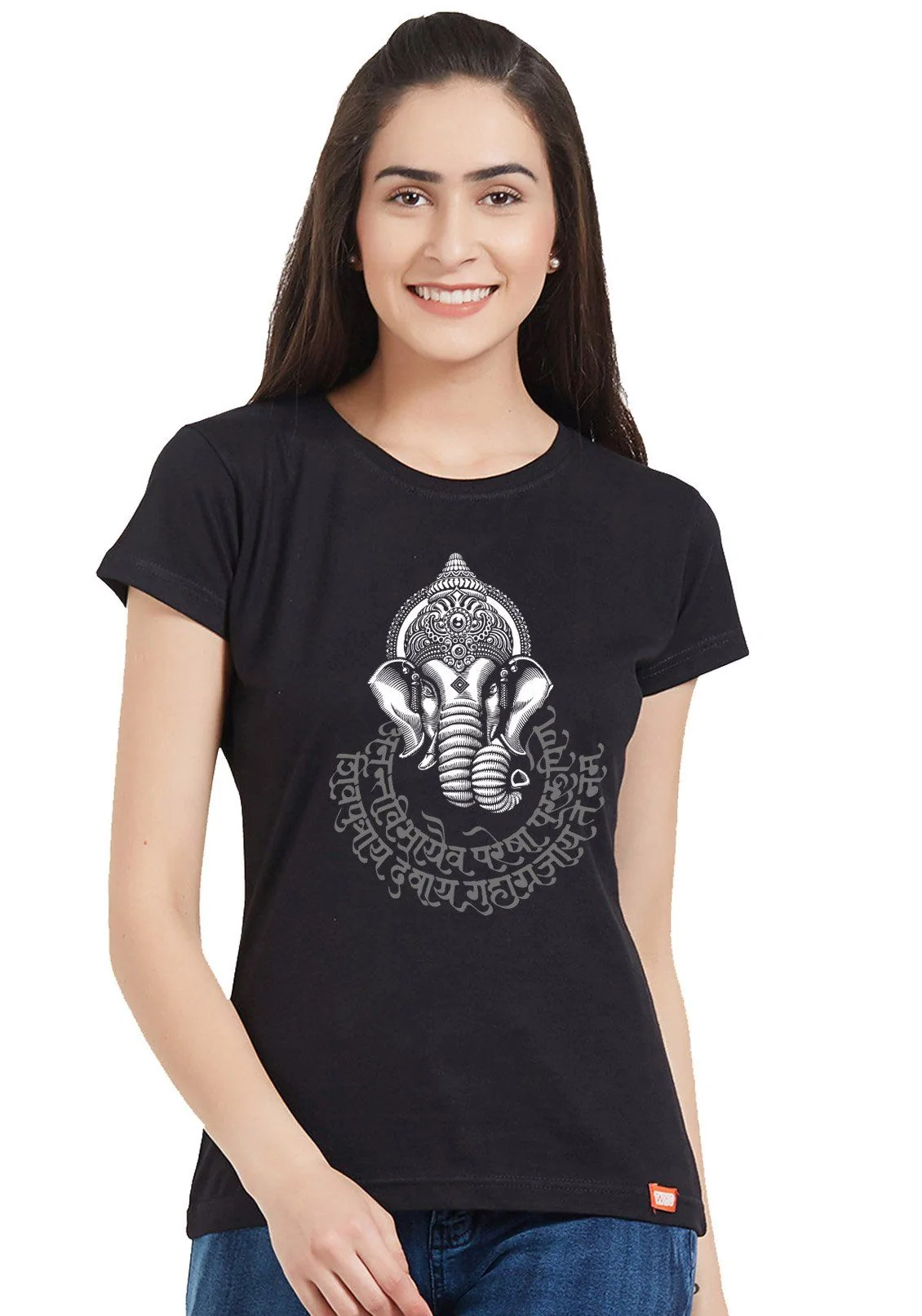 Ganesha Mantra (Glow) Women Tshirt