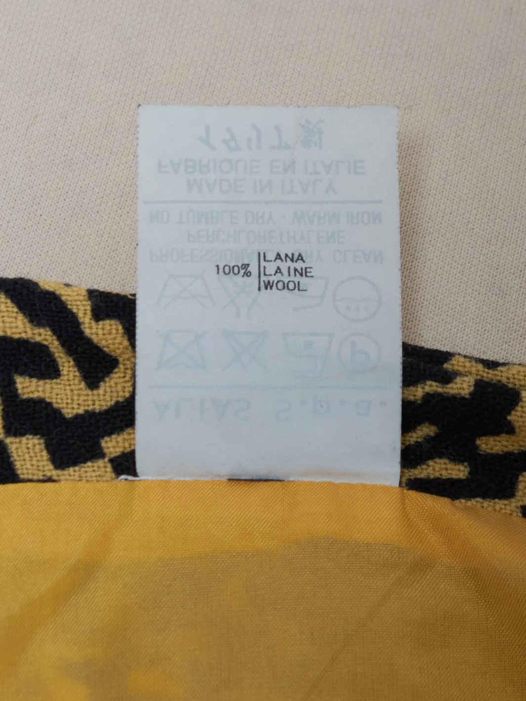 Gianni Versace Patterned Wool Skirt