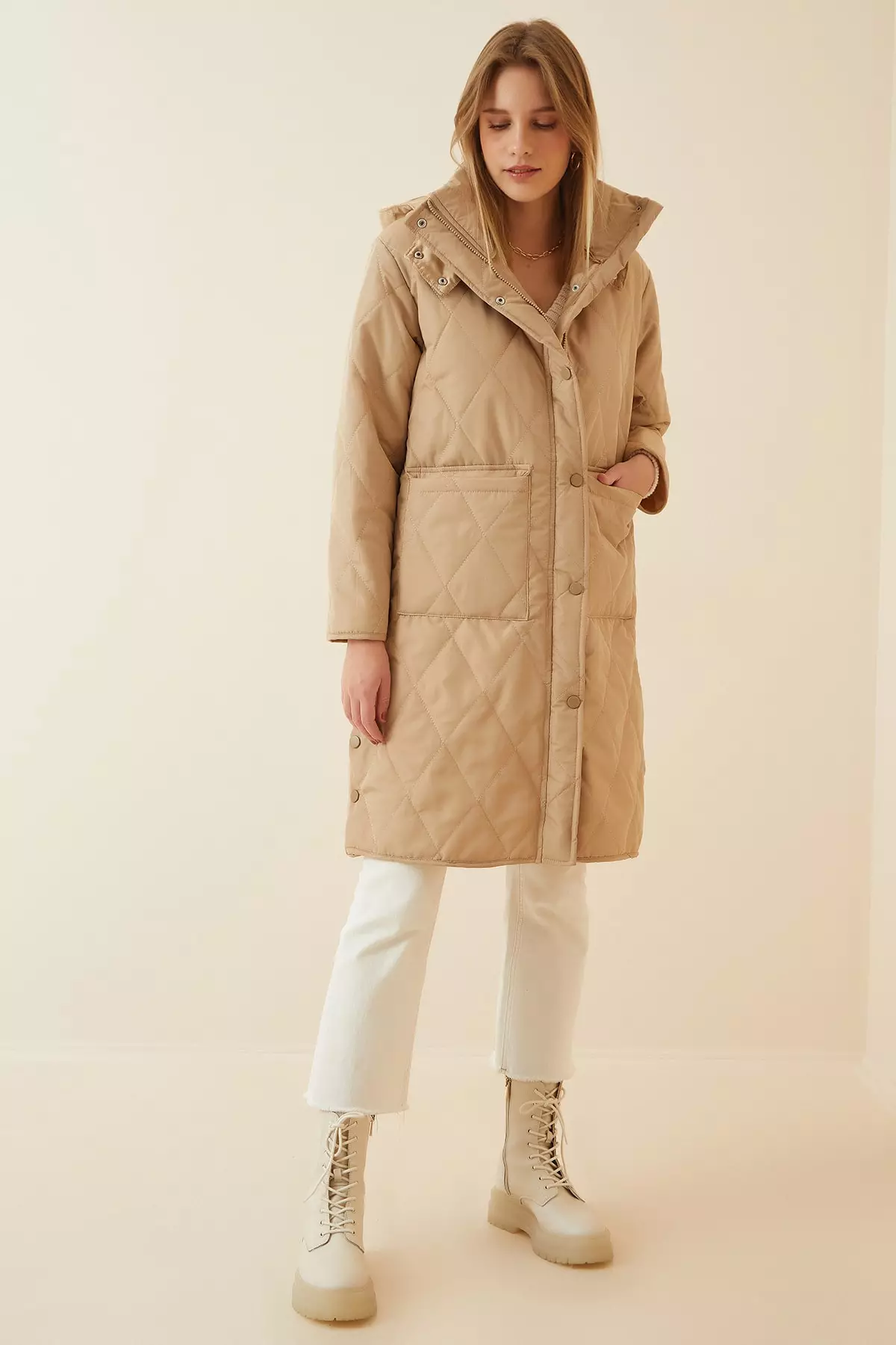 Happiness Istanbul Oversized Quilted Coat