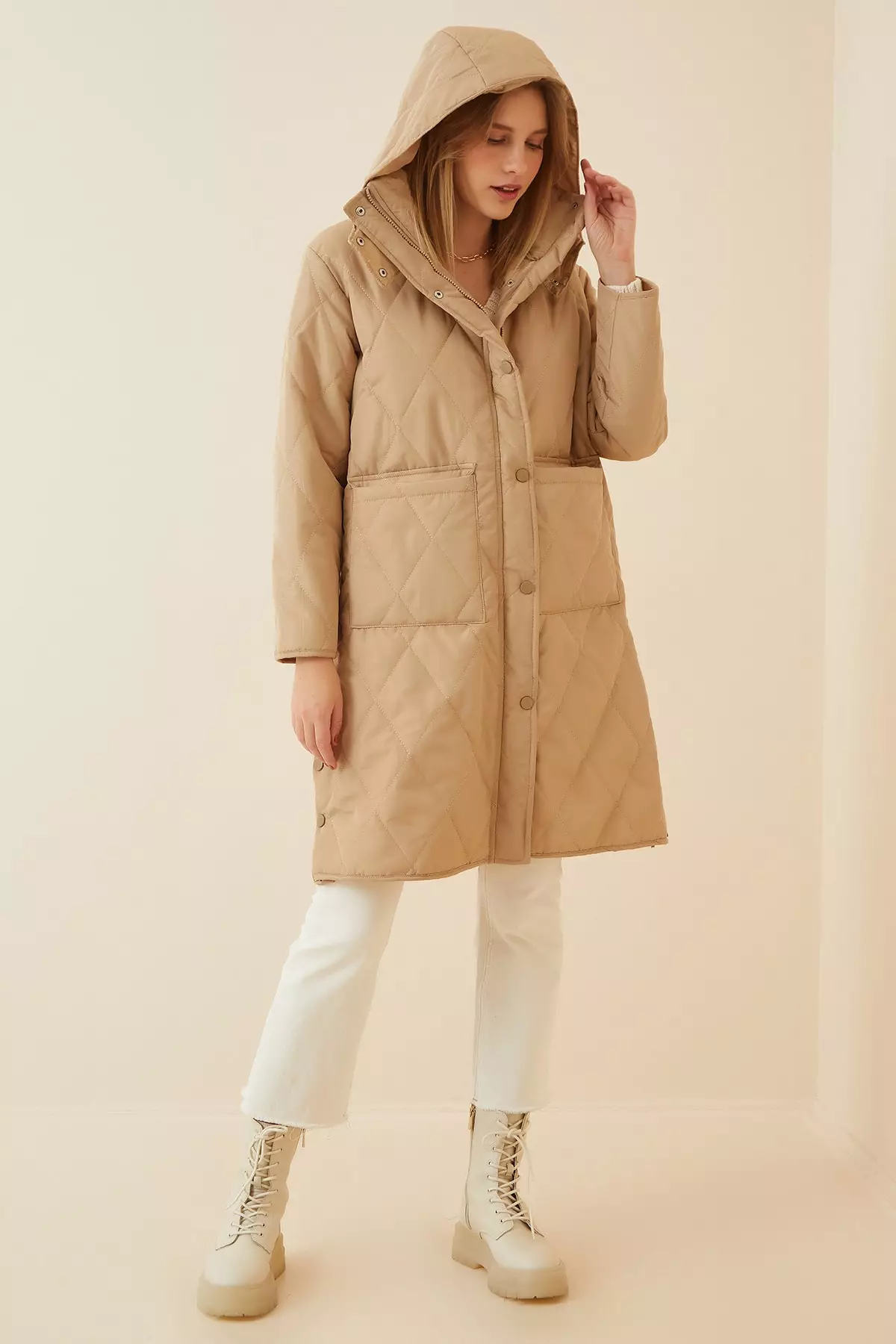 Happiness Istanbul Oversized Quilted Coat