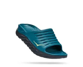 Hoka Mens Ora Recovery Slide Sandal- Blue Coral/Butterfly